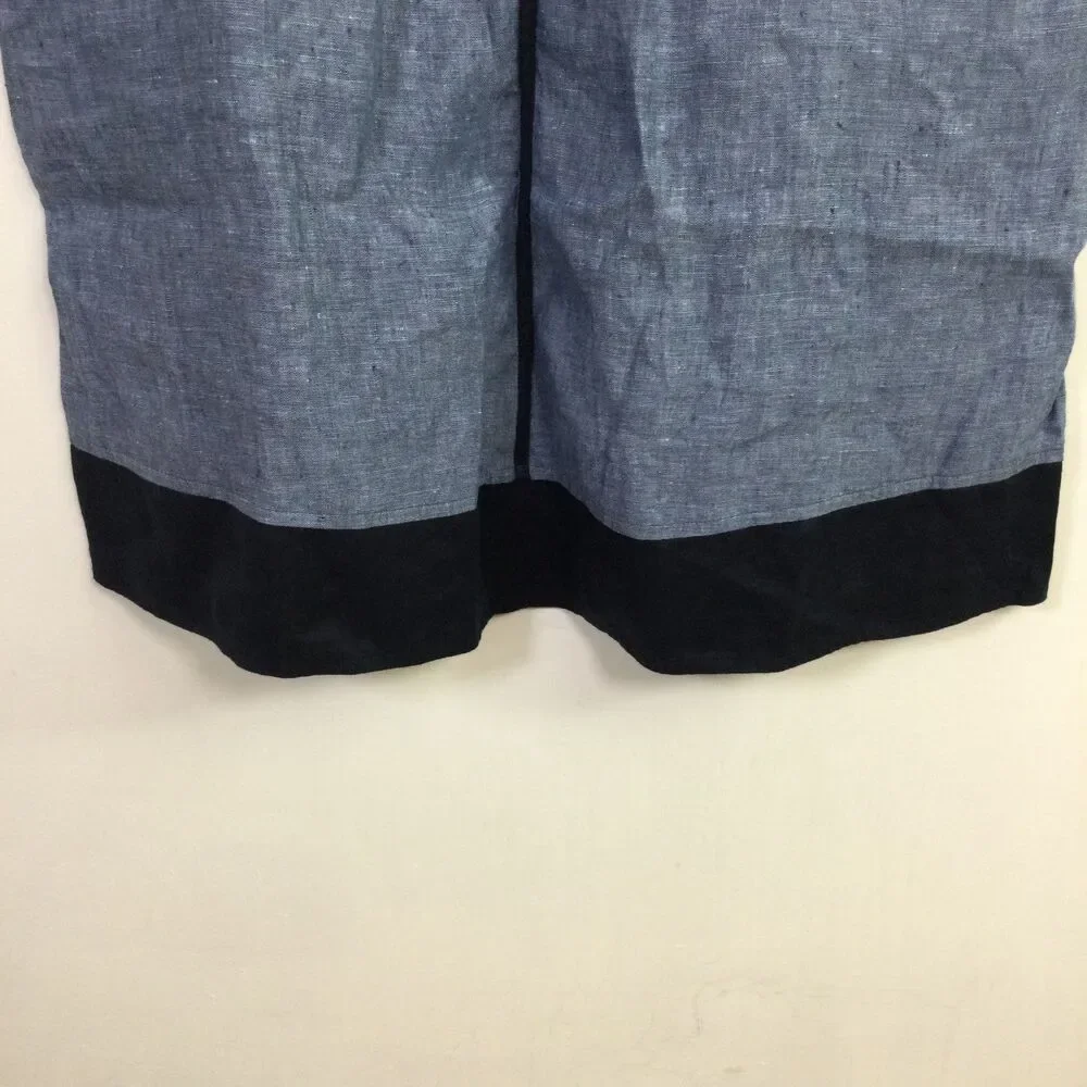 J. Jill Women's Seamed Love Linen Dress V-Neck Pullover Sleeveless Blue Size S - Picture 2 of 16